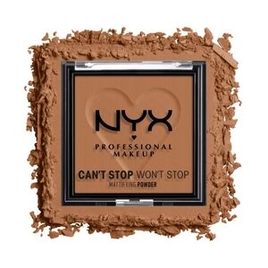 *3/15* NEW NYX Can't Stop Wont Stop Mattifying Pressed Powder Mocha Matte Bronze